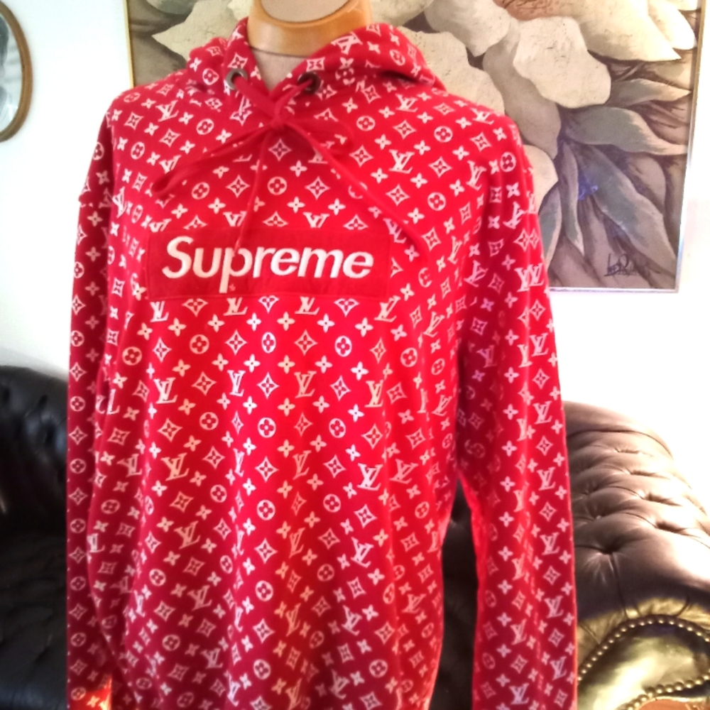 LV supreme hoodie